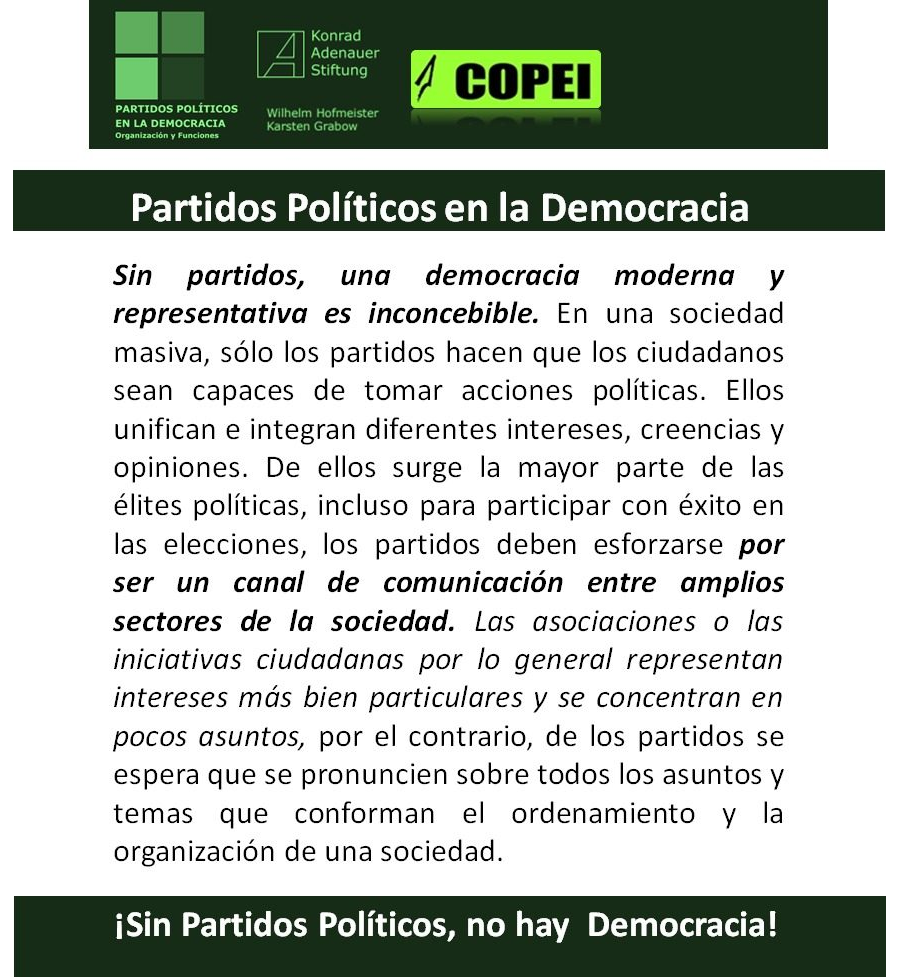 Libro: Partidos Políticos en la Democracia- Organización y Funciones